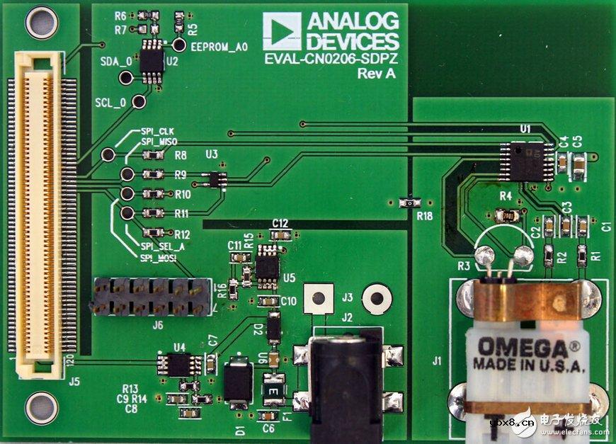 热电偶温度测量系统电路图，耗用电流低于500μA