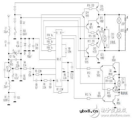 遥控玩具车接收机电路