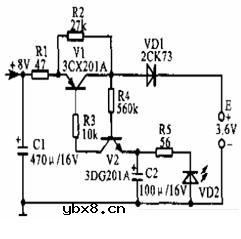 HW8502型无绳电话手机充电电路