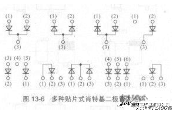 肖特基二极管结构和内电路
