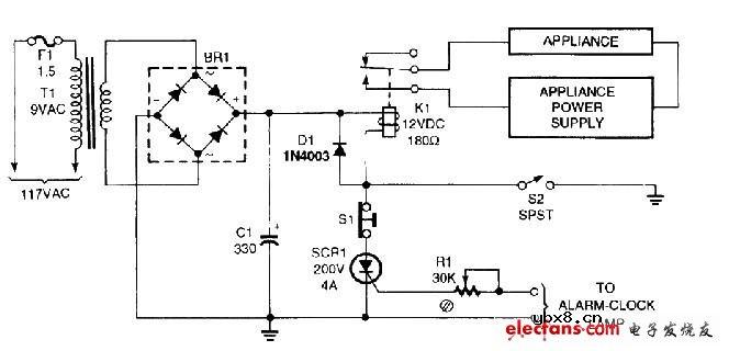 闹钟定时器电路