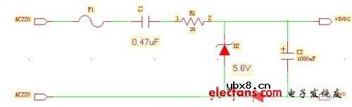 美的遥控电风扇不能关机的维修电路