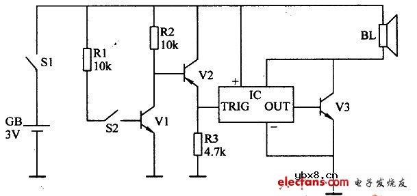 简易坐姿提醒器电路两例