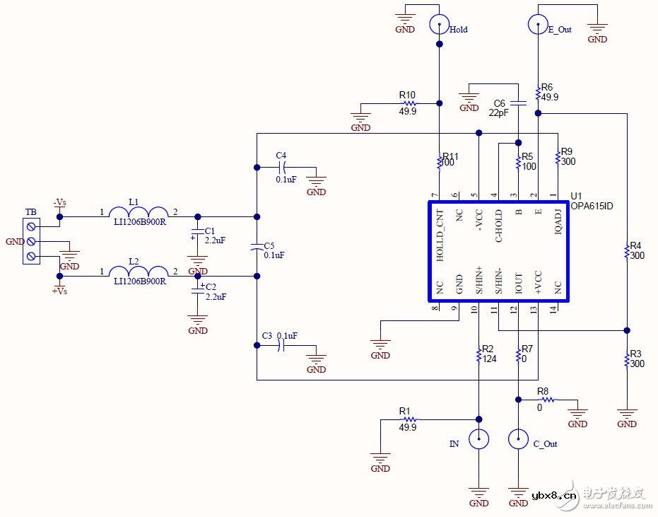多功能采样和保持电路应用于工业和T＆M电路图
