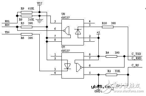 光电隔离应用设计电路图