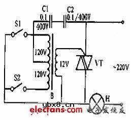 双向晶闸管构成的两地开关电路