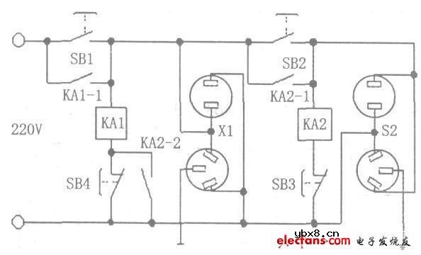 实用有趣的按钮控制式附加电路