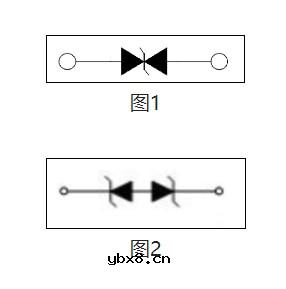 双向TVS的符号有什么区别吗