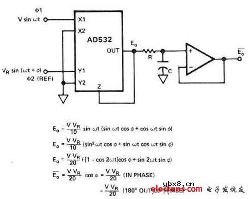 相位敏感的正弦信号探测器原理图