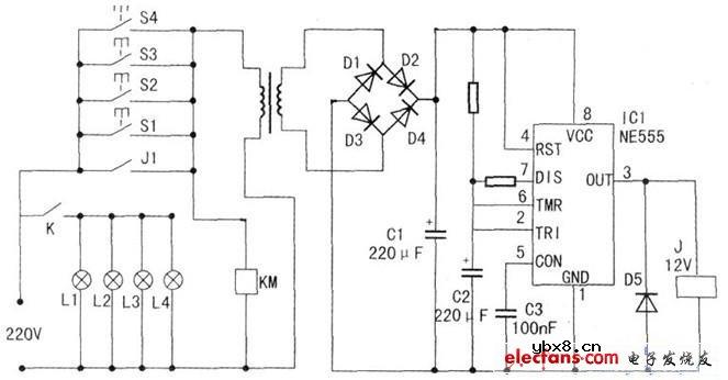 便利节能的照明灯延时控制电路