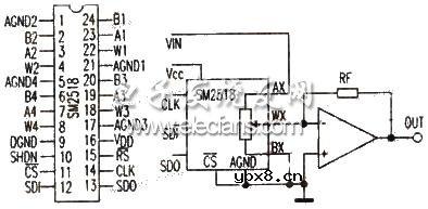 数字电位器SM2518电路