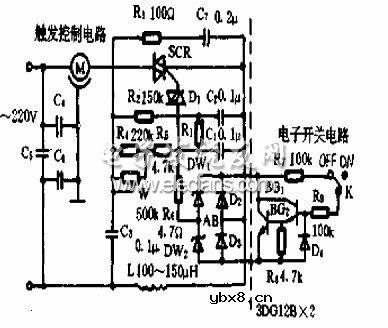 带开关的调速器电路图