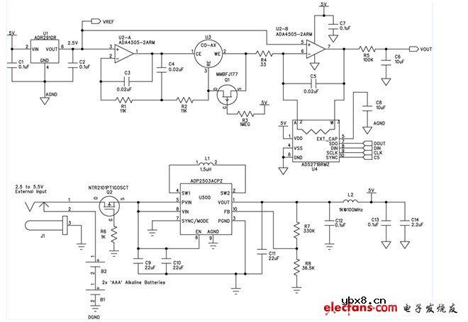 便携式气体探测器电路图