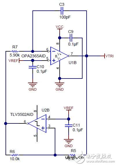 模拟PWM发生器设计电路图：5V 500kHz PWM输出