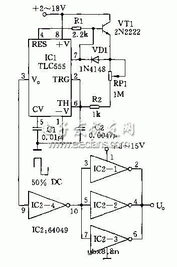 50％占空比的振荡器电路