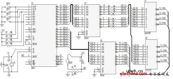 基于AT89S51单片机的定时报警器电路图