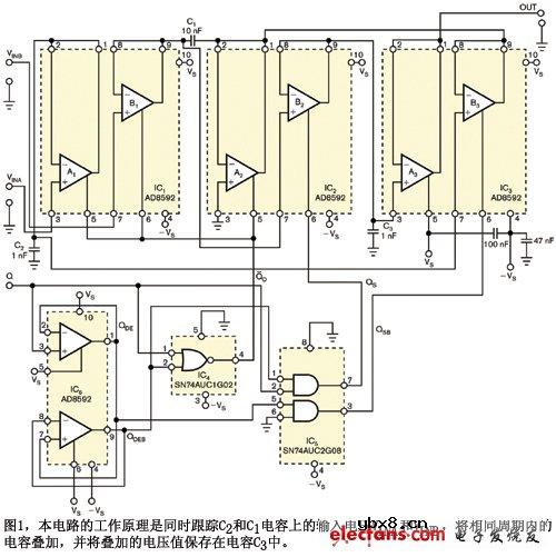 不外接电阻的采样保持放大器电路