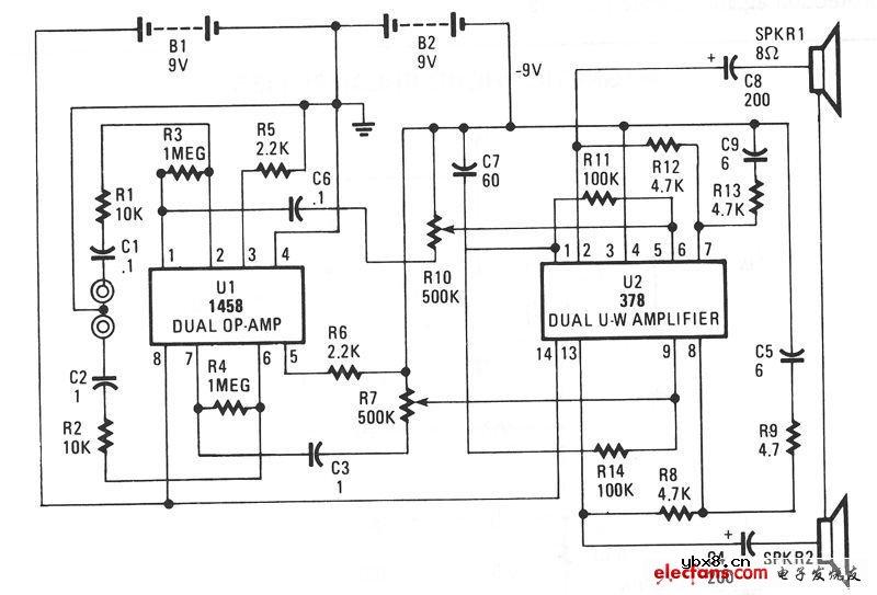 迷你音响原理图