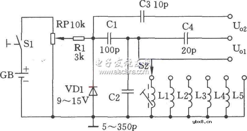 稳压管高频信号发生器原理图