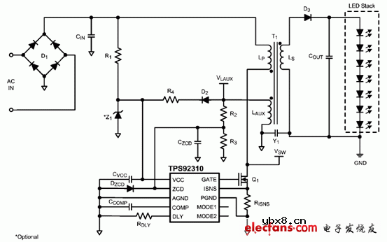 TPS92310典型应用电路图及拓扑图