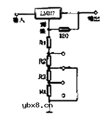 基于LM317的步进式可调稳压电路
