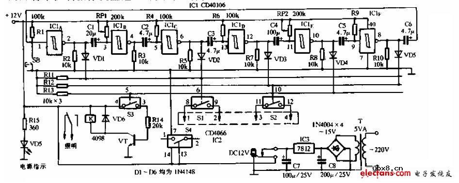 摄像机定期间断拍摄自动控制器电路设计
