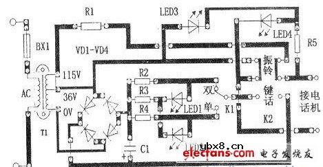 简单实用的电话机快测仪制作