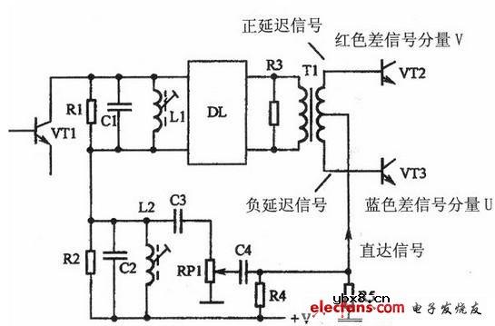 超声波色度延迟线应用电路