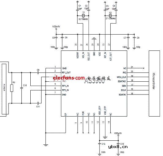 AS3900应用电路原理图