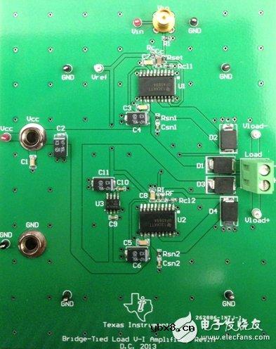 桥接负载V-I转换器:0.5-4.5V输入，+/-2A输出，5%误差