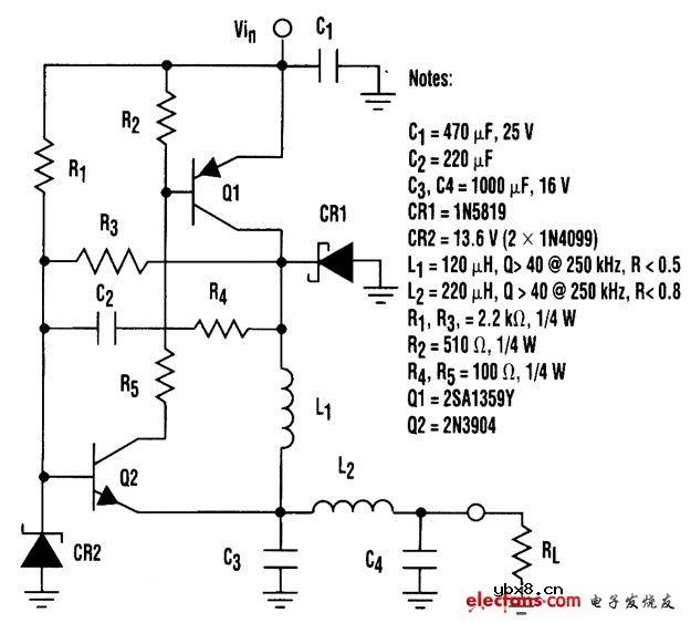 低成本降压型调节器电路