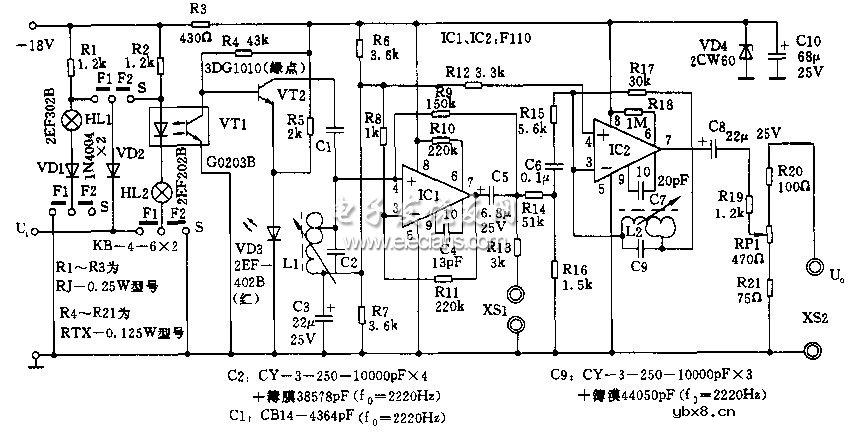 发铃信号发生器原理图