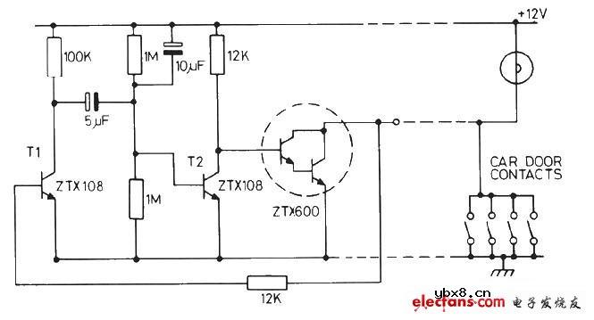 灯延时开关电路