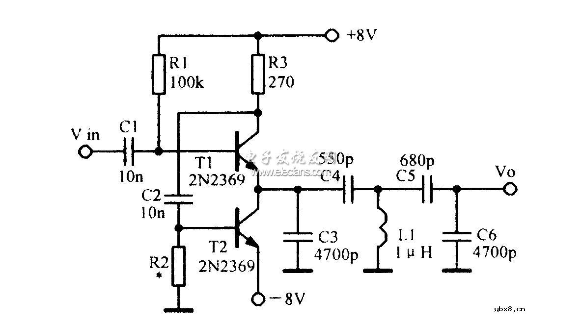 容性负载射极跟随器原理图