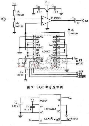 TGC电路及低通滤波电路