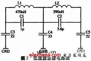 2阶LC椭圆低通滤波器电路