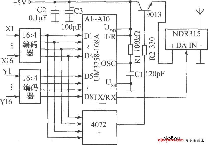 激光自动打靶电路