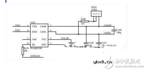运用于电池管理系统中的串口与CAN通信模块电路设计