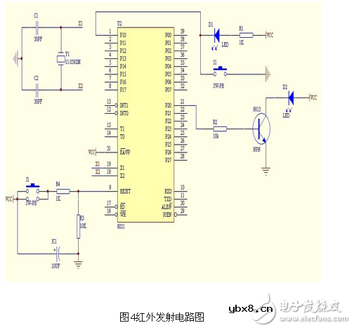 电路图天天读（19）：局域网中红外遥控发射与接收电路设计