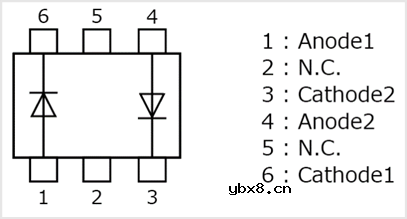 东芝小型开关二极管HN1D05FE产品介绍