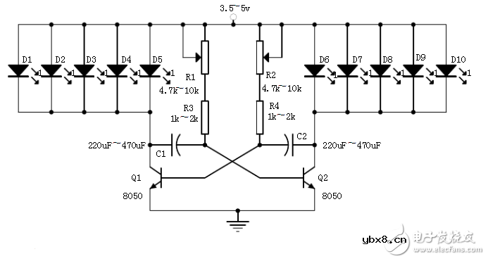 广告彩灯制作电路设计