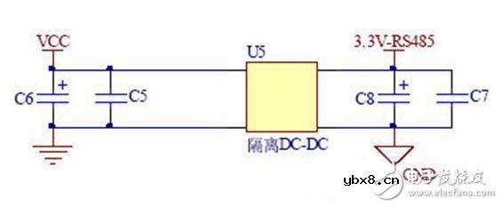 3.3V供电的RS485接口远距离数据通信电路设计
