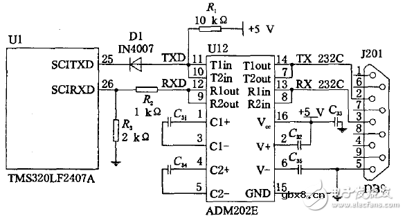 揭秘DSP电机控制串行通信系统电路设计