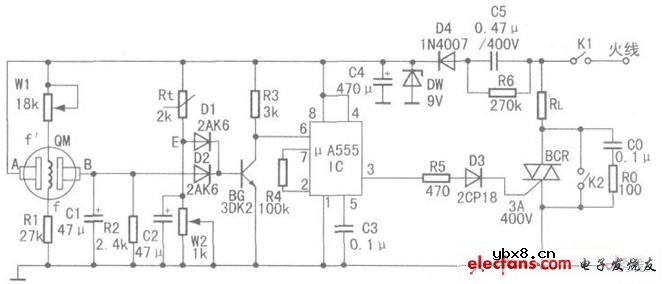 简单便利的换气扇开关自动控制装置