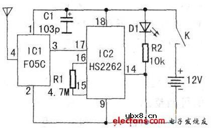 家用遥控电门锁的设计与制作