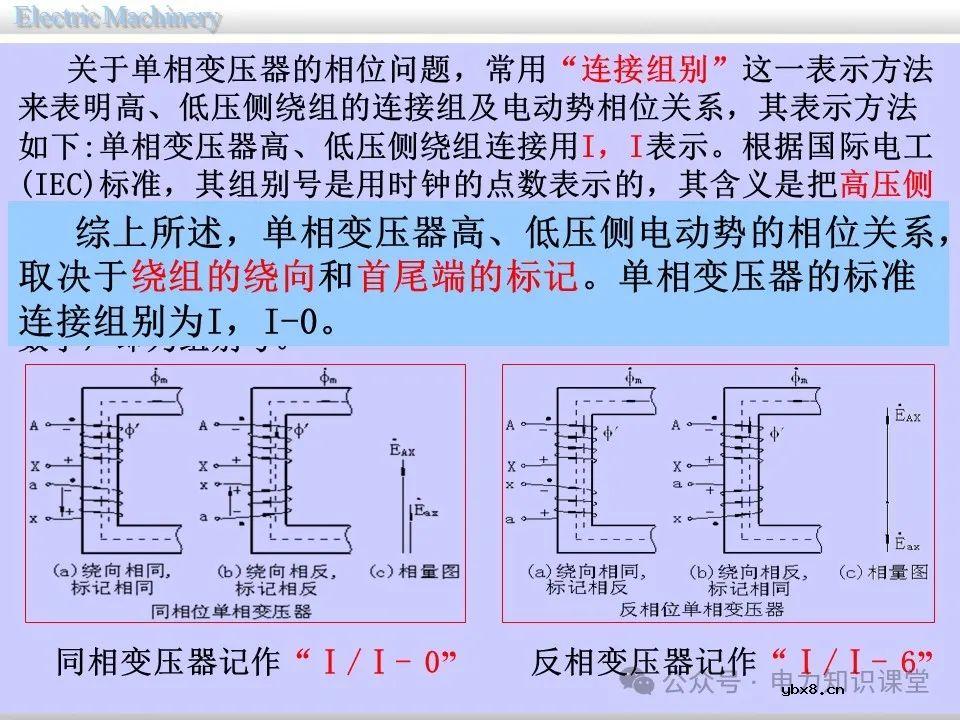 一文详解变压器的连接方法和联结组别