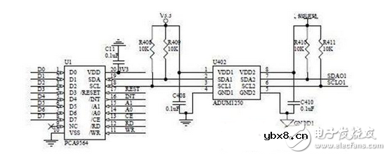 I2C与串口通信模块电子电路设计