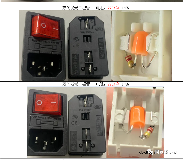 关于带灯电源开关里面用的发光二极管批示灯的问题解答