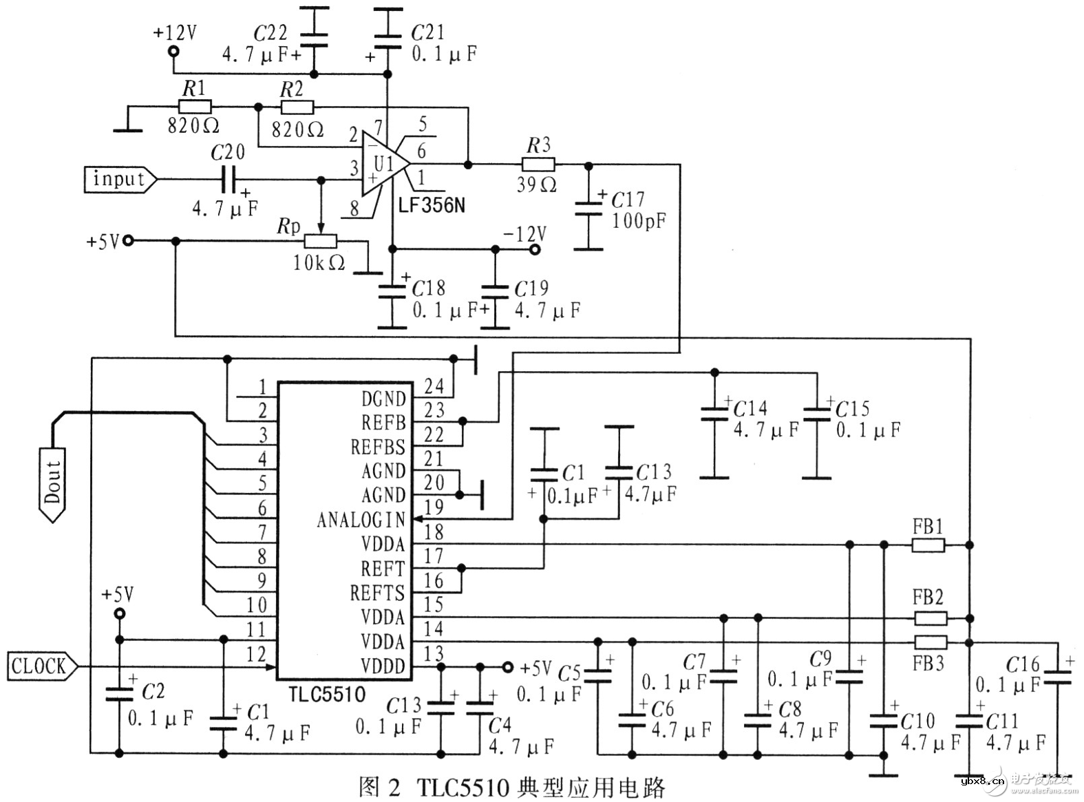 采用TLC5510数据采集整形触发电路设计