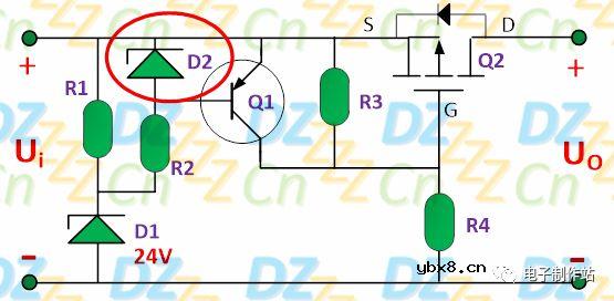 稳压二极管在过压保护电路中的应用